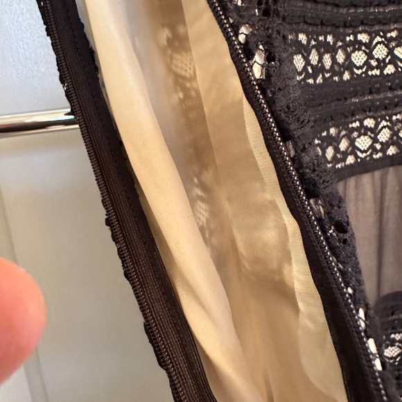 Sundance lace sleeveless V-neck dress, black, mini, size Small - Picture 7 of 8